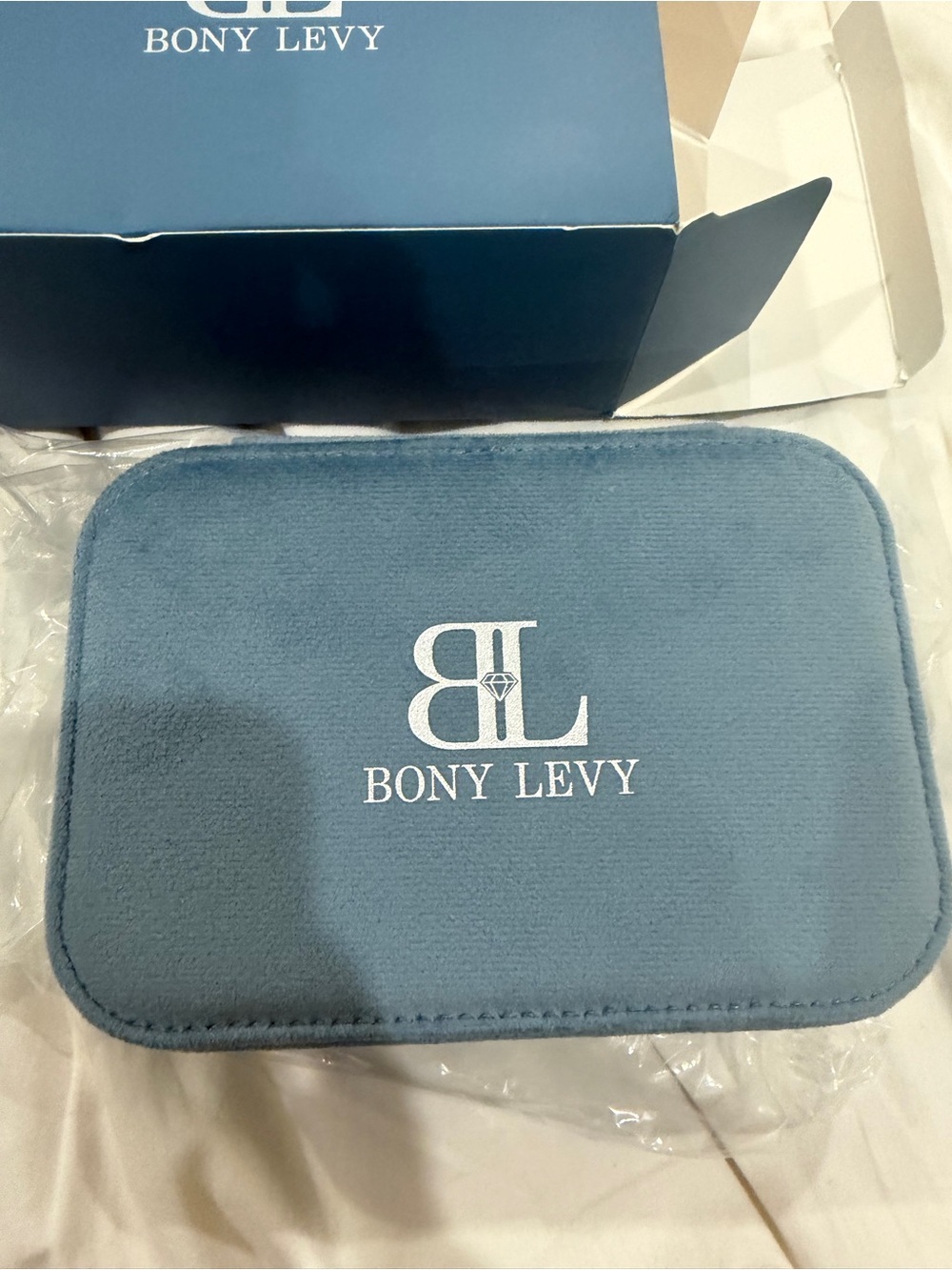 Bony Levy Blue Jewelry Case